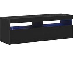 TV Meubel Zwart Met LED Verlichting 120 cm Breed