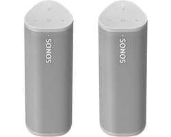 Draagbare Slimme Speaker met Wi-Fi en Bluetooth - Wit (2 Stuks)