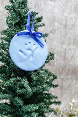Baby Hand- of Voetafdruk Herinnering Set Blauw — thumbnail 3