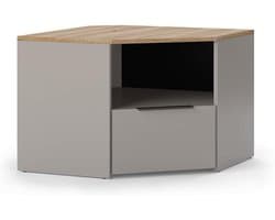 Hoekkast TV meubel - Lowboard Wido - Woonkamer Inrichten - Modern Design - 68x50cm - Grijs