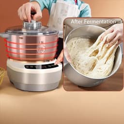 Seth Select Deegmachine 5L - Kneed machine - Deeg Mixer met Gisting Functie 25-38 ° C/77-100 ℉ - Elektrische kneedmachine - Deegmaker — thumbnail 3