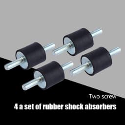 4x Anti-Vibratie Rubber Trillingsdempers M6 (20x20mm) voor Compressor en Machines — thumbnail 1