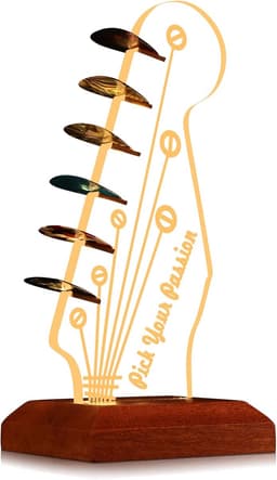 BOTC Plectrum set - Gitaar Plectrumhouder - Verlichte Opbergdoos voor Gitaarplectrums - Gitaaraccessoires & Cadeaus — thumbnail 1