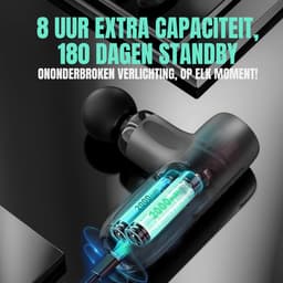 SCH® Massage Gun Professioneel - Massage Gun - Zwart - 10cm x 5cm x 14cm — thumbnail 5
