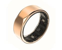 Kuno Ring 2 – Smart Ring – Slaapmonitor – Hartslag & Activiteitentracker – Stappen & Calorieën Meten – Zonder Abonnement – Waterbestendig – Goud – Maat 9
