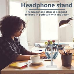 Universele Hoofdtelefoonstandaard met Verzwaarde Basis en Antislip Pad — thumbnail 5