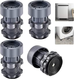 4pcs trillingsdempers, Wasmachine, Verstelbare trillingsdempers, Verstelbare hoogte 7-10cm, Wasmachine Rubberen voeten voor wasmachines en droger — thumbnail 1