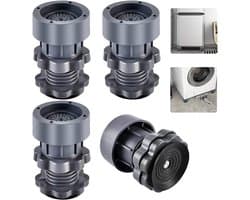 4pcs trillingsdempers, Wasmachine, Verstelbare trillingsdempers, Verstelbare hoogte 7-10cm, Wasmachine Rubberen voeten voor wasmachines en droger