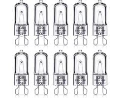 G9 Halogeenlamp - 10-delig Voordelig Pakket 230V 25W G9-pins Voet - Vervanging voor G9 LED-lampen, Dimbaar 2800K Warm Wit Licht - Geschikt voor Kroonluchters, Hanglampen, Inbouwverlichting en Afzuigkappen