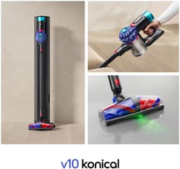 Dyson V10 Konical - Steelstofzuiger - Zwart/Paars - 150 Air Watts — thumbnail 2