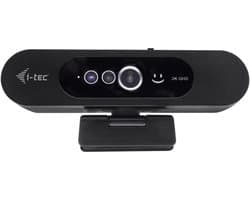 i-tec - Solomon WH200 - Webcam - 2K - Windows Hello - 1 microfoon - Laptop & PC - Streaming - Plug & Play