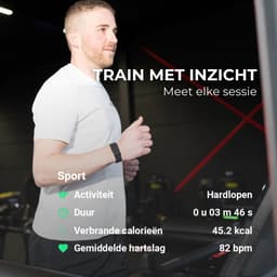 NOLATR Motion – Stappenteller & Hartslagmeter – Sport Armband – Activity Tracker – Dames & Heren – Silicone Zwart – Slaapmonitor – Zonder Abonnement — thumbnail 4