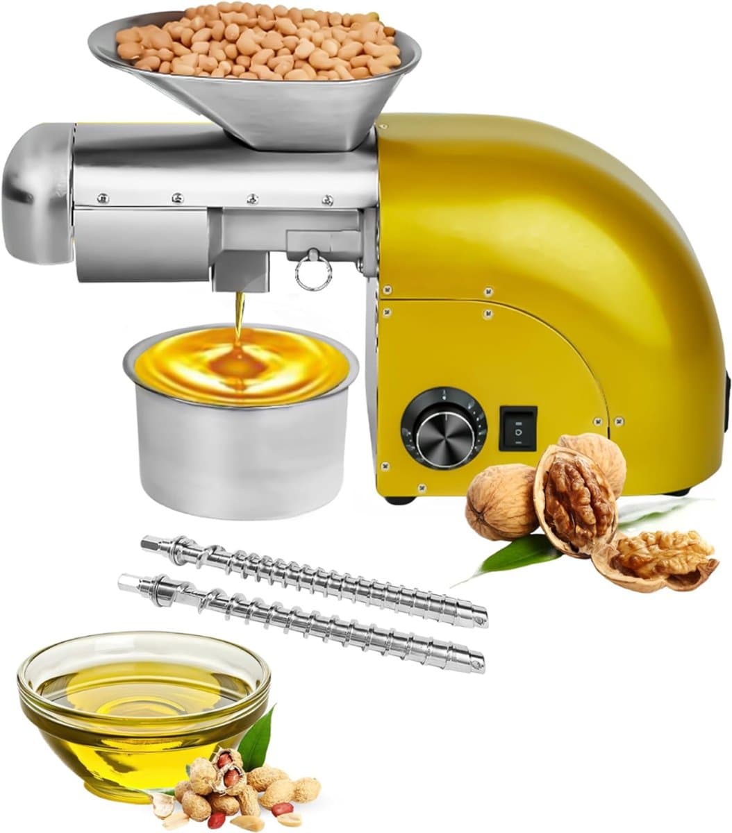 CLVP® Oliepers Machine - Koude Pers - Goud — afbeelding 1