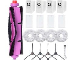 Accessoirekit Geschikt voor de Eureka J12 Ultra robotstofzuiger: 1 hoofdborstel, 4 HEPA-filters, 4 doeken, 4 stofzakken, 4 borstels