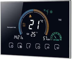 Programmeerbare WiFi Thermostaat voor CV-ketel met 4.8 Inch LCD Scherm - Spraakbesturing Alexa & Google Home — thumbnail 1