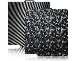 Dubbelzijdige PEO+PET Printplaat voor 3D-printers 257x257mm Getextureerd Veerstaal Bouwplaat