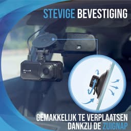 Senzo Dashcam - Voor Auto - 4K Ultra HD - Voor & Achter - Wifi & GPS - Nachtzicht - G-Sensor - Met Parkeerbewaking - Met App - 64GB — thumbnail 5