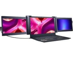 Draagbare Monitor met Drie Schermen voor Laptop Uitbreiding 13,3 inch FHD