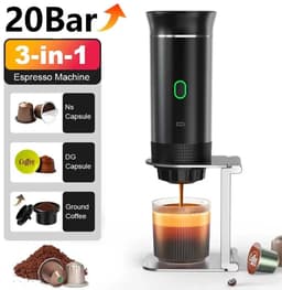 Allero Draagbare Capsule Koffiemachine - Draagbare Espresso Machine - Koffiemaatje - Portable Espresso Machine - 3-in-1 - — thumbnail 4