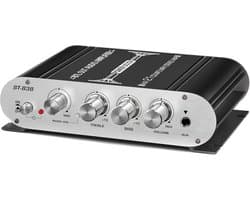 2.1 Kanaals Bluetooth Mini Stereo Versterker met Hoofdtelefoonaansluiting - Krachtige Hi-Fi Audio