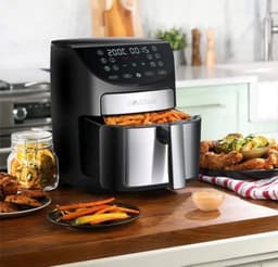 Digitale Airfryer met Grote Inhoud van 6.6L - Gezond Frituren met 10 Programma's — thumbnail 3