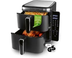 Vertikale heteluchtfriteuse 10L met 4 niveaus, Touchscreen en Ruimtebesparend Ontwerp