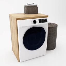 Wasmachine Kast voor Badkamer - Ruimtebesparende Oplossing voor Droger en Wasmachine - 90 x 65 x 54 cm — thumbnail 4