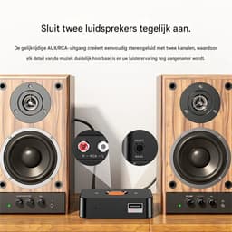 QTTVBTNA -Bluetooth 6.0 - Multi Connect Bluetooth Receiver & Transmitter -Auto - TV - Bluetooth Transmitter - 2 in 1 Zender en Ontvanger - Audio Adapter — thumbnail 5