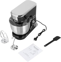 Keukenmachine - Mixer Deegklopper - Bakken en Koken - 3-in-1 Functionaliteit - 5 Liter Kom - Zwart Zilver — thumbnail 4