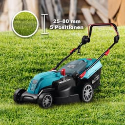 Elektrische Grasmaaier – Elektrische Maaier – Benzinevrije Grasmaaier – Tuinmaaier – Mulchmaaier – 1800 W Motor – 42 cm Maaibreedte — thumbnail 4