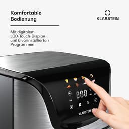 Heteluchtfriteuse - Olievrije Frituurpan - Gezond Koken - Grote Capaciteit 5.4L - 34x31x32.5cm - Roestvrij Staal — thumbnail 2