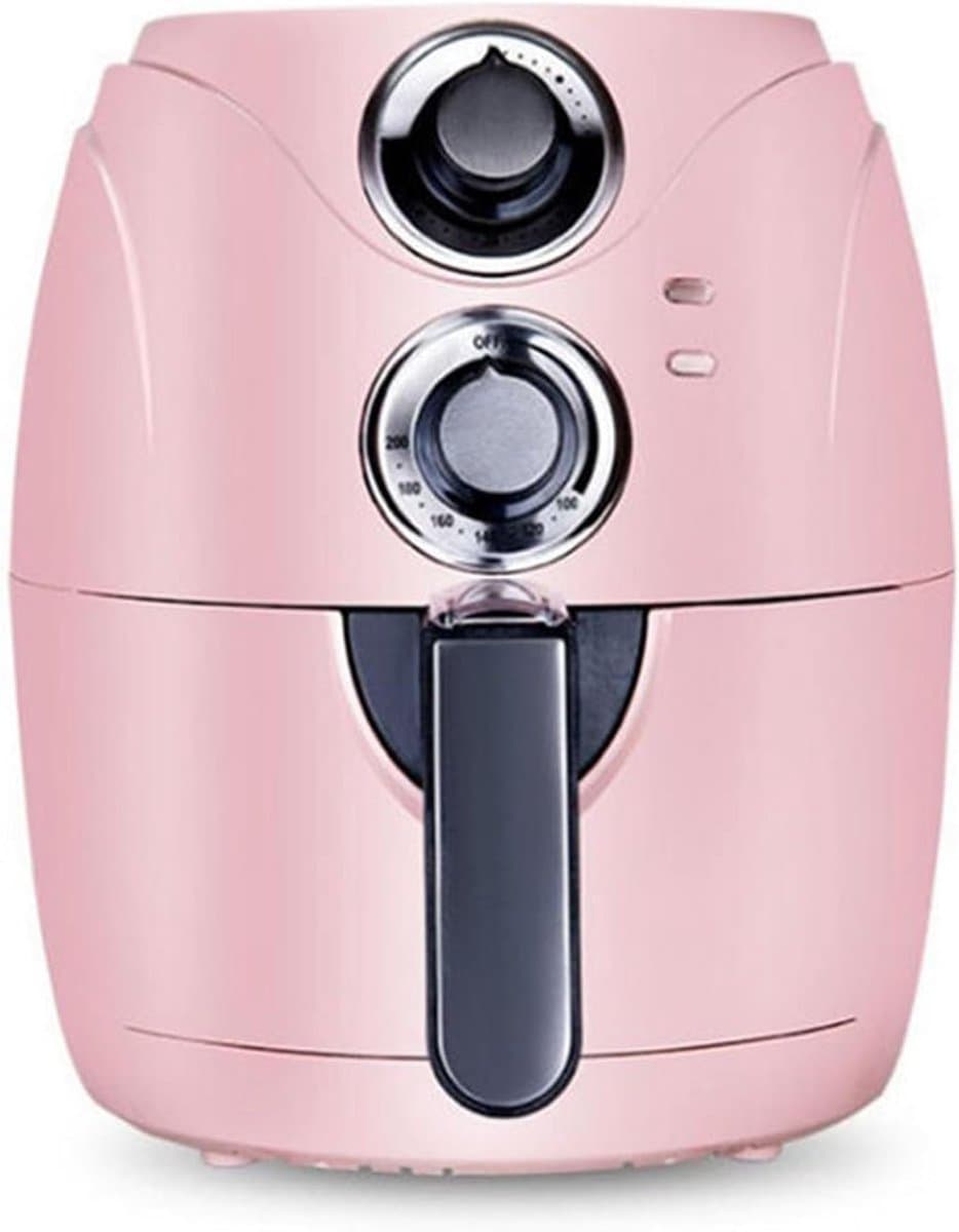 Kleine Airfryer - Compacte Friteuse - Snelle Maaltijden - Geluidsarm Werken - 25 Liter - Roze — afbeelding 1