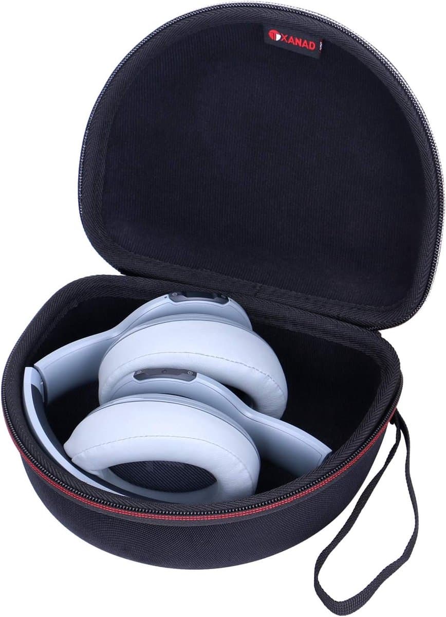 Harde hoofdtelefoon hoes - Reis case - Veilig opbergen - Waterbestendig EVA materiaal - 20 x 16 x 9 cm — afbeelding 1