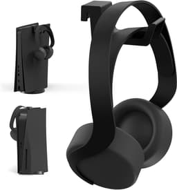 Hoofdtelefoonhouder - Hanger Steun - Gaming Setup - Minimalistisch Design - 41x33x90mm - Zwart — thumbnail 1
