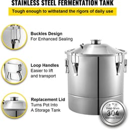 RVS Distilleerketel 70L – Water en Alcohol Distilleerapparaat – Complete Destilleer Set met Thermometer – 304 Roestvrij Staal – Fermentatieketel met Condensor en Koelspiraal – Voor Thuisgebruik en Semi Professioneel Gebruik — thumbnail 2