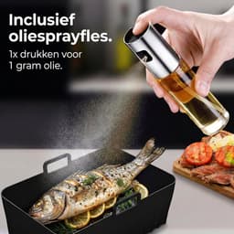 Somstyle Accessoires Set Geschikt voor Ninja Foodi AF140EU, AF300EU, AF400EU, AF500EU & SL400EU Dubbele Airfryer - 19-Delig - Heteluchtfriteuse Mandje - Zwart — thumbnail 6