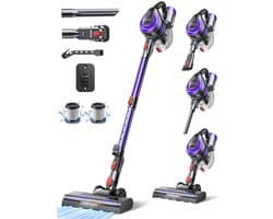 House of Balance SteelStofzuiger - Sterke Zuigkracht - Draadloos - 45 Minuten - incl Accessoires - Stofzuiger - Draadloze Stofzuiger