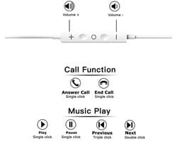Quanyunzs - Bedrade Oordopjes - Met Microfoon - Bedieningsknop - Lightning - Voor iPhone Gebruikers - Model QZC1
