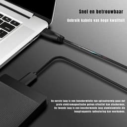 SAVI® Harde schijf extern - Harde Schijf - Lacie Externe Harde Schijf - Zwart - 12cm x 8cm x 2cm — thumbnail 2