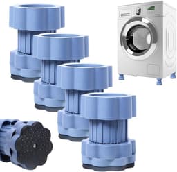 Universele verhogingspads voor wasmachinevoeten – Trillingsdempende verhogers voor wasmachines – Verstelbare stelvoeten voor wasmachines en drogers (4 stuks) — thumbnail 2