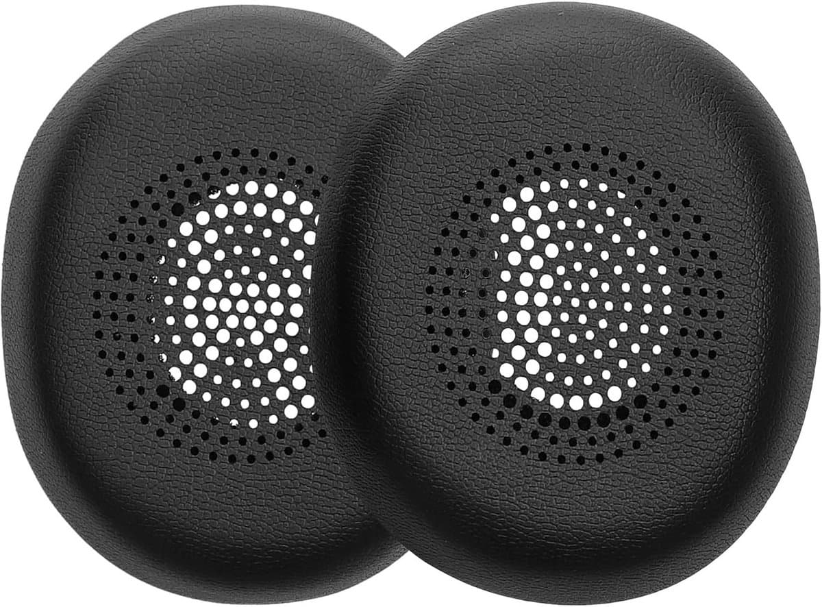 2x Earpads Vervanging voor Jabra Evolve 2 30 Hoofdtelefoon - Zwart Kunstleer en Schuim — afbeelding 1