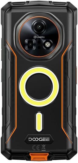 DOOGEE Fire 7 Pro Robuuste smartphone 5G - 32GB RAM - 256GB ROM - 13000mAh 33W - 6,56 inch - IP68/IP69K Outdoor Telefoons - Android 15 - Nachtzicht, Face ID, NFC, GPS, OTG - Oranje — thumbnail 3