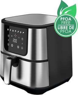 Digitale Luchtfriteuse 5,5 Liter 1800W Met Geborsteld Staal — thumbnail 7