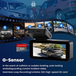 Auto Dashcam 2.5K QHD met 3.4 inch IPS Scherm — thumbnail 2