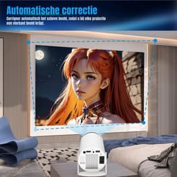 Florixa® Draagbare beamer - Beamer - Projector - Mini Beamer - Wit - ‎‎22cm x 14cm x 12cm — thumbnail 5