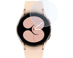 Screenprotector - Geschikt voor Samsung Galaxy Watch 4 (40mm) - Sterk & Shockproof - Tempered Glass - Beschermglas Screen Cover - Gehard Glas - Bescherm Protector voor Smartwatch