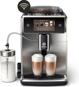 Saeco Xelsis Deluxe SM8785/00 - Espressomachine - 22 Soorten Warme Drankjes - Zwart / Zilver - + AquaClean Filter — thumbnail 1