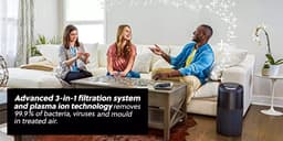 Instant™ Air Purifier Luchtreiniger Wit - Keuken / Slaapkamer tot ± 22m² - Met HEPA-13 Filter - 3-in-1 Filtratie Tegen Woning Allergenen & Huisdier Allergie - Verwijdert 99.9% Bacterien, Stof, Rook, & Stuifmeel met Plasma Ion Technologie - AP200 — thumbnail 6