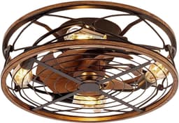 Livano Plafondventilator - Met Verlichting - Plafond Ventilator - Met Lamp - Plafonniere Met Ventilator - Met Licht — thumbnail 1