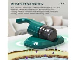 350W Draadloze Matras Stofzuiger met UV Lamp – Huisstofmijtzuiger en Allergievrije Bedstofzuiger voor Mijtverwijdering en Huishoudelijk Gebruik